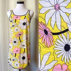 VTG 1960s Flower Power Mini Slip Dress